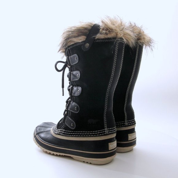 Sorel Joan Of Arctic Winter Tall Boots in Black Women Size 7 - Picture 4 of 14